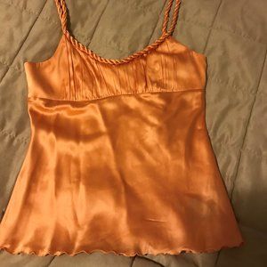 Bebe spaghetti strap silk top